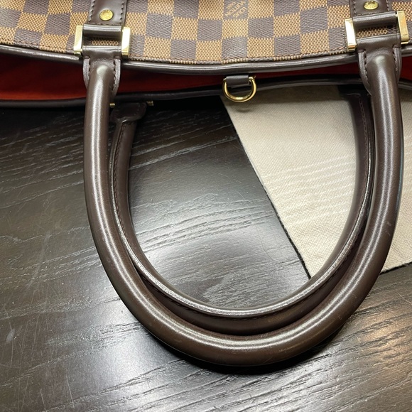 💯 authentic Louis Vuitton Damier Ebene Manosque GM with dust bag - Picture 11 of 12